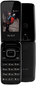 ROKiT F-One Flip Phone - 2.4" GSM Unlocked Cell Phone - 3G Dual Micro SIM
