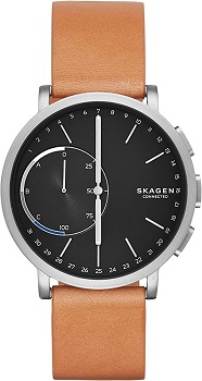Skagen Connected Men's Hagen Titanium and Leather Hybrid Smartwatch
