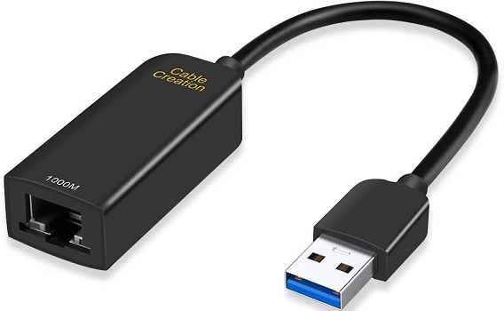 USB Ethernet Adapter, CableCreation USB 3.0 To 10/100/1000 Gigabit Wired LAN Network Adapter